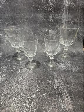 Set Of 4 Vintage Princess House Esprit Crystal  Cordial Glasses *